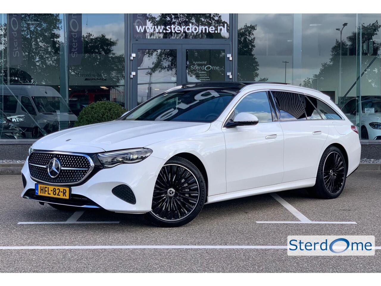 Mercedes-Benz E-estate 300 e Avantgarde l Panoramadak l AMG Multispaak l Burmester l DISTRONIC plus l Niveauregeling l DIGITAL LIGHT l 360 gr Camera l Winterpakket l Apple & Android auto l Memory pakket l Stoelverwarming l