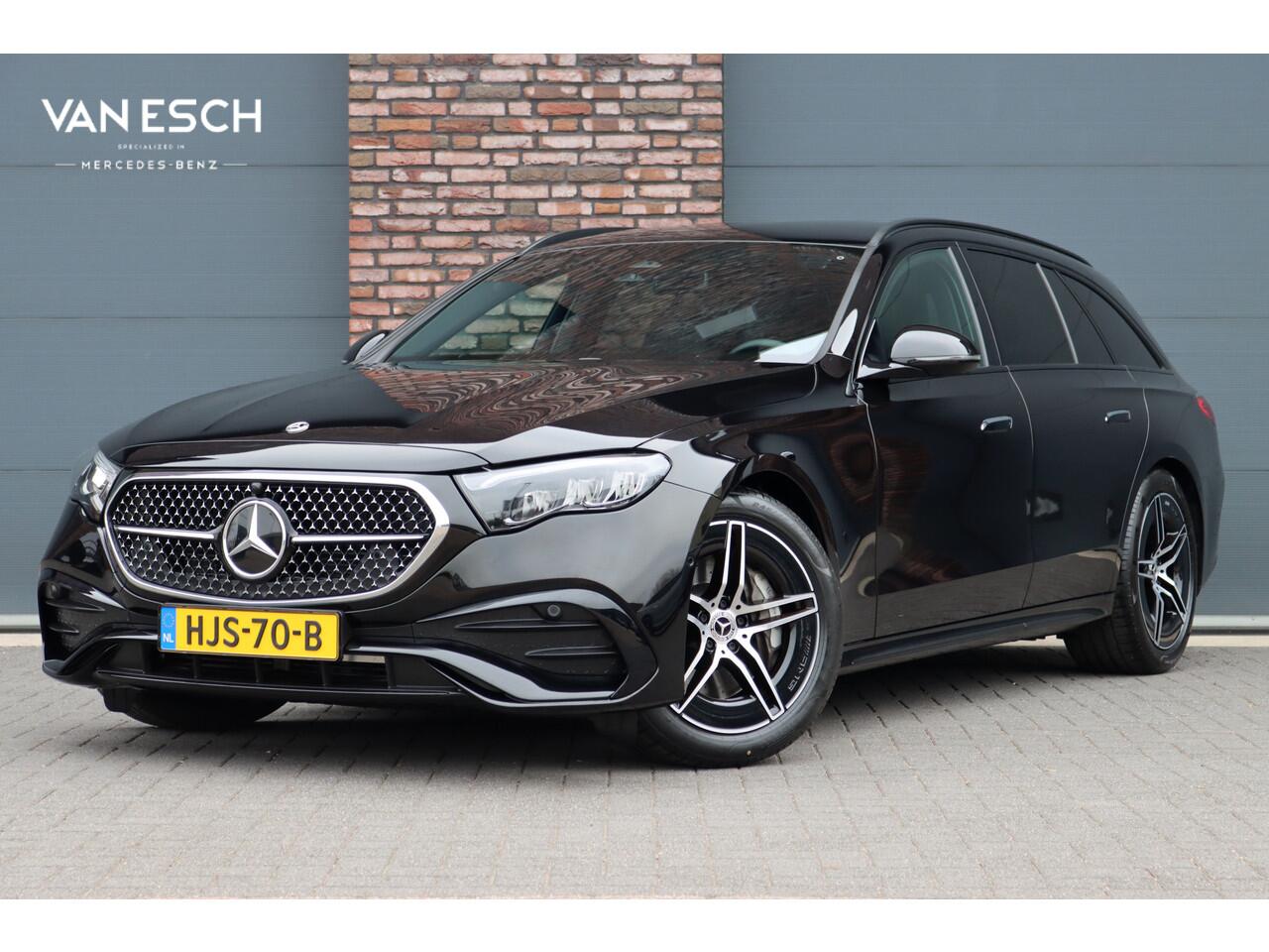 Mercedes-Benz E-estate 200 AMG Line Aut9 | Distronic Pro | Trekhaak | Verwarmd Stuurwiel | Camera | Keyless Go | High Perf. LED | Zitcomfortpakket | Nightpakket |