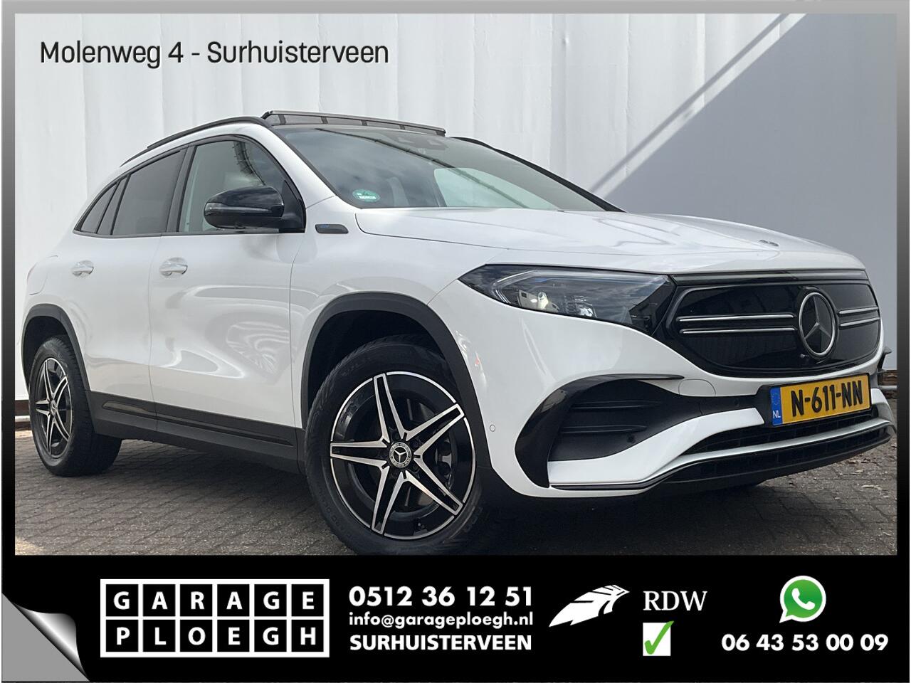 Mercedes-Benz EQA 250 Business Solution AMG 67 kWh Memory Pano Hud Adap.Cruise Burmester 360Cam VOL!