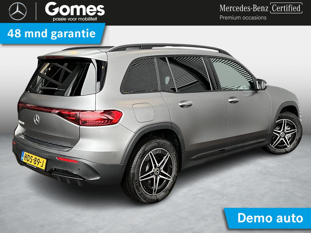 Mercedes-Benz EQB 250+ AMG Line | Mat Grijs | Night Pakket | Panoramadak | Dodehoekassistent | Donkergetint Glas Achter | Apple CarPlay | Android Auto | Advanced Sound System | Sfeerverlichting | Stoelverwarming | Verschuifbare Achterstoelen