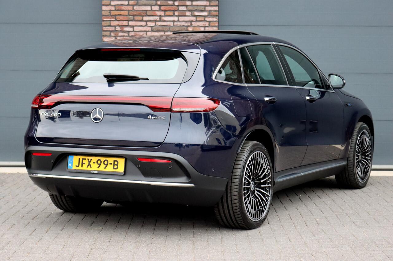 Mercedes-Benz EQC 400 4MATIC AMG Line 80 kWh | Netto 41.000,- | Schuifdak | Distronic+ | HUD | Memory | Camera | Keyless Go | Rijassistentiepakket | Advanced Sound System | Zonnerollo's |