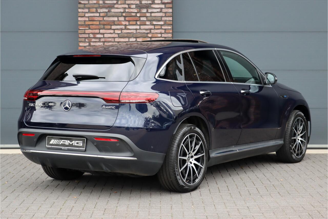Mercedes-Benz EQC 400 4MATIC AMG Line 80 kWh | ex BTW ¤ 36.500,- | Schuifdak | Distronic+ | Memory | Verwarmd Stuurwiel | Surround Camera | Leder | Keyless Go | Augmented Reality | Voorklimatisering |