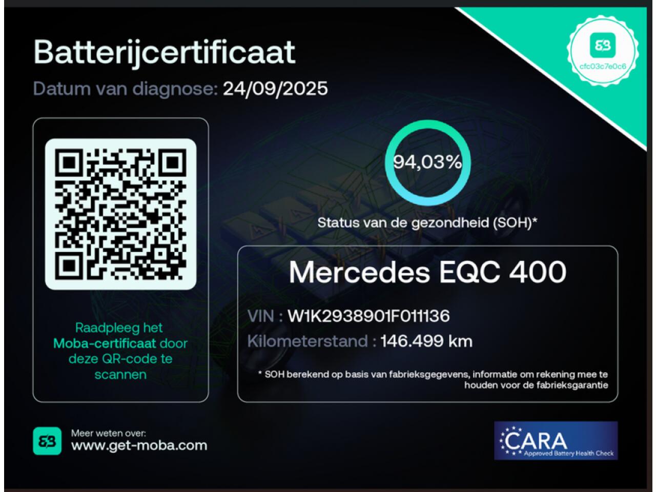 Mercedes-Benz EQC 400 4MATIC Business Solution AMG 80 kWh - Camera, Memory, Stoelverw. SOH 94%