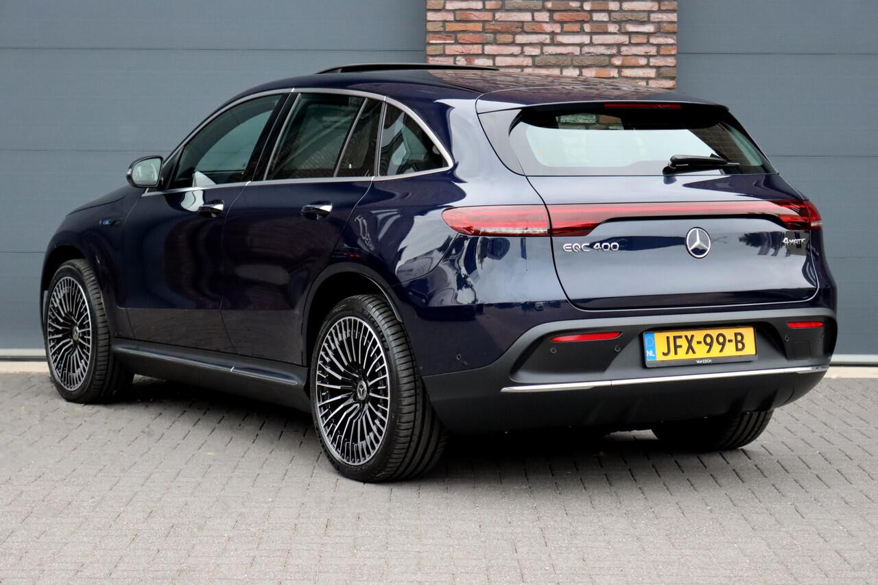 Mercedes-Benz EQC 400 4MATIC AMG Line 80 kWh | Netto 41.000,- | Schuifdak | Distronic+ | HUD | Memory | Camera | Keyless Go | Rijassistentiepakket | Advanced Sound System | Zonnerollo's |