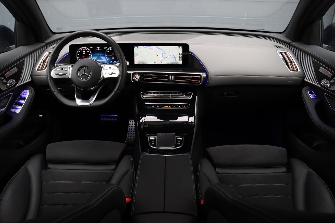 Mercedes-Benz EQC 400 4MATIC AMG Line 80 kWh | Schuifdak | Distronic+ | HUD | Memory | Camera | Keyless Go | Rijassistentiepakket | Advanced Sound System | Zonnerollo's |