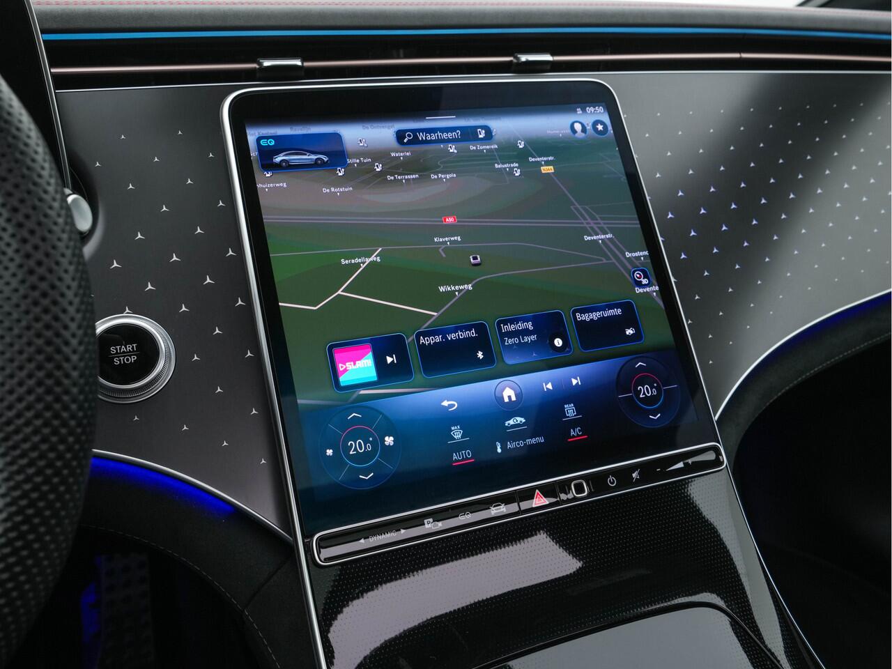 Mercedes-Benz EQE 350+ Launch-Edition AMG-Line 91 kWh [ 3-Fase ] Aut. *PANO | BURMESTER-SURROUND | ADAPTIVE-CRUISE | BLINDSPOT | LEATHER-MICROFIBRE | FULL-LED | AMBIENT-LIGHT | MEMORY-PACK | DIGI-COCKPIT | SPORT-SEATS | CAMERA | KEYLESS | DAB+ | CARPLAY |