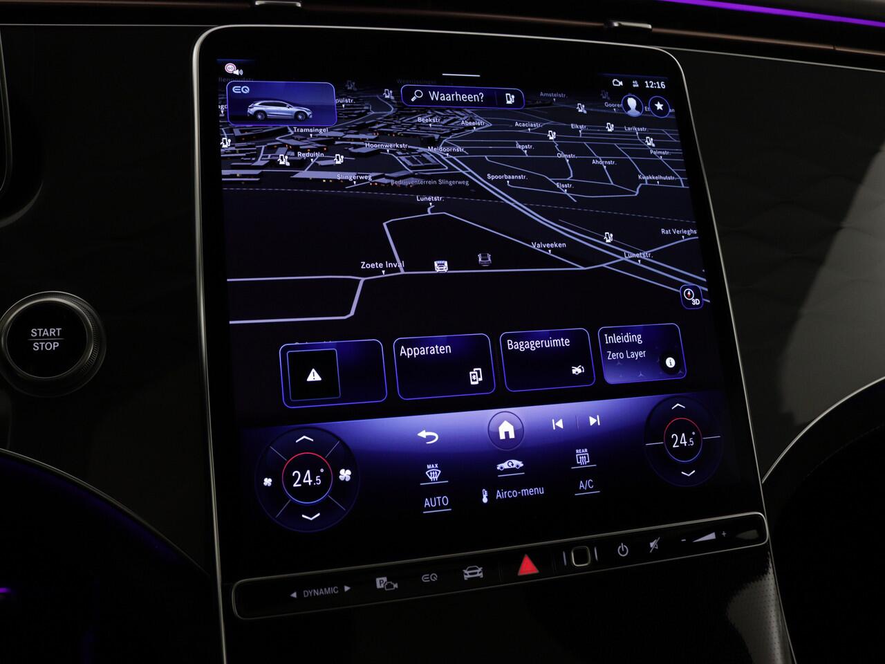 Mercedes-Benz EQE SUV 350 4Matic AMG Line 91 kWh | Dashcam | Trekhaak | Nightpakket | Panoramaschuifdak | Sierdelen 3D-reliëflook antraciet | Inclusief 48 maanden MB Certified garantie voor Europa.