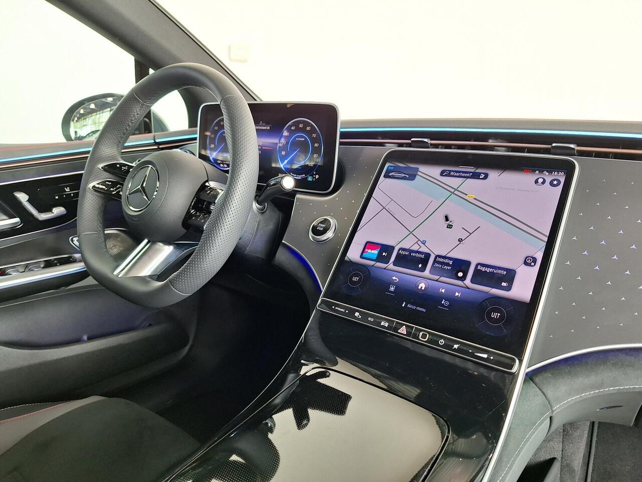 Mercedes-Benz EQE 350 AMG Line | Matgrijs | Premium Pakket | Night Pakket | Rijassistentiepakket Plus | Panoramadak | AIRMATIC Luchtvering | Burmester 3D Surround Sound |