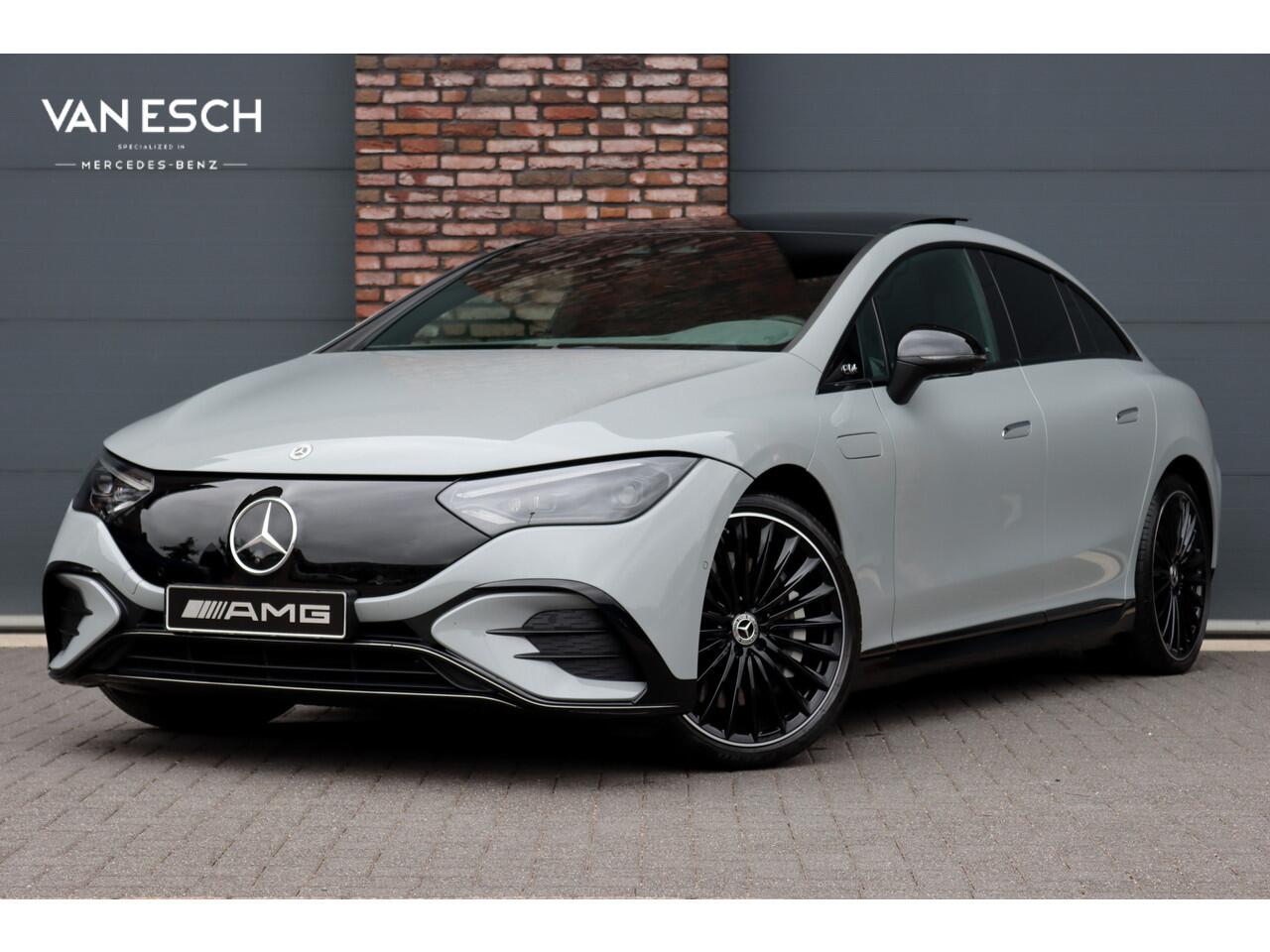 Mercedes-Benz EQE 300 AMG Line 89 kWh | Hyperscreen | Achterasbesturing | Distronic+ | Panoramadak | Burmester | Digital Light | Verwarmd Stuurwiel | Warmtepomp | Luchtkwaliteitspakket |