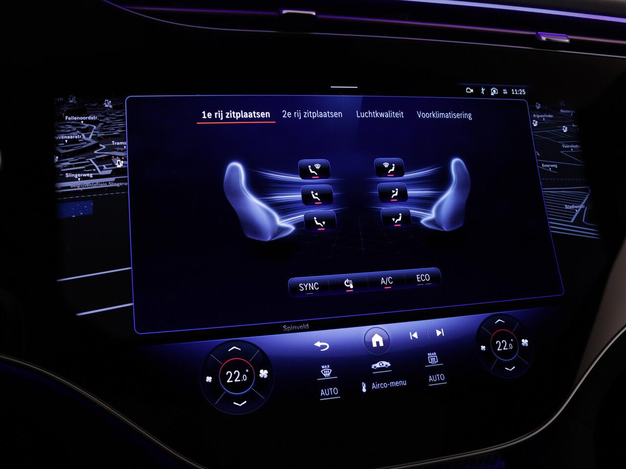 Mercedes-Benz EQE AMG 43 4MATIC 91 kWh | 476 PK | AMG Nightpakket | Premium Plus Pack | MBUX HYPERSCREEN | Verwarmd stuurwiel en voorruit | Burmester® soundsystem | Sierdelen AMG Carbon | Rijassistentiepakket plus | 360° camera | Nappaleder |