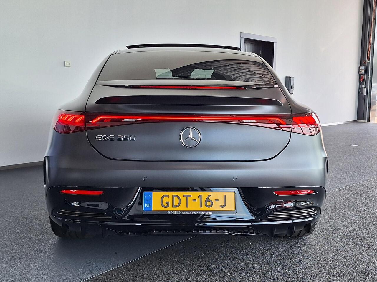 Mercedes-Benz EQE 350 AMG Line | Matgrijs | Premium Pakket | Night Pakket | Rijassistentiepakket Plus | Panoramadak | AIRMATIC Luchtvering | Burmester 3D Surround Sound |