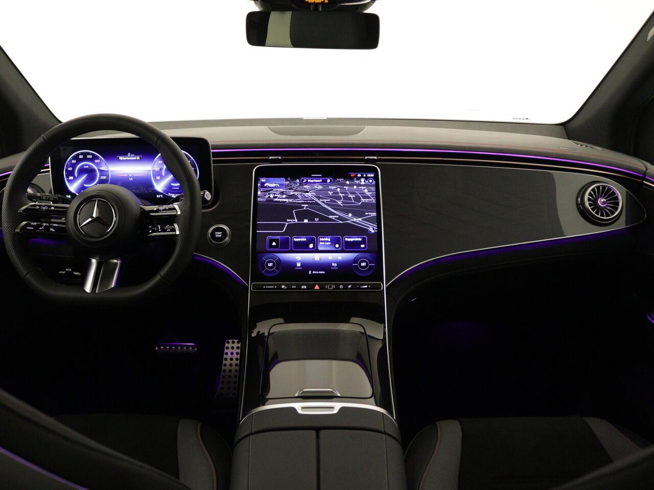 Mercedes-Benz EQE SUV 350 4Matic AMG Line 91 kWh | Dashcam | Trekhaak | Nightpakket | Panoramaschuifdak | Sierdelen 3D-reliëflook antraciet | Inclusief 48 maanden MB Certified garantie voor Europa.