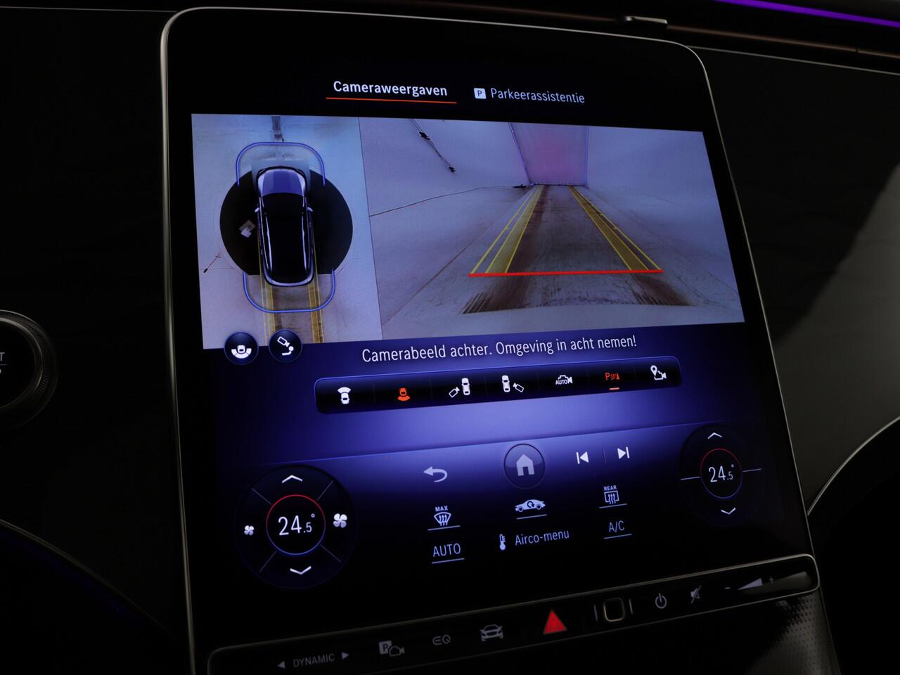 Mercedes-Benz EQE SUV 350 4Matic AMG Line 91 kWh | Dashcam | Trekhaak | Nightpakket | Panoramaschuifdak | Sierdelen 3D-reliëflook antraciet | Inclusief 48 maanden MB Certified garantie voor Europa.