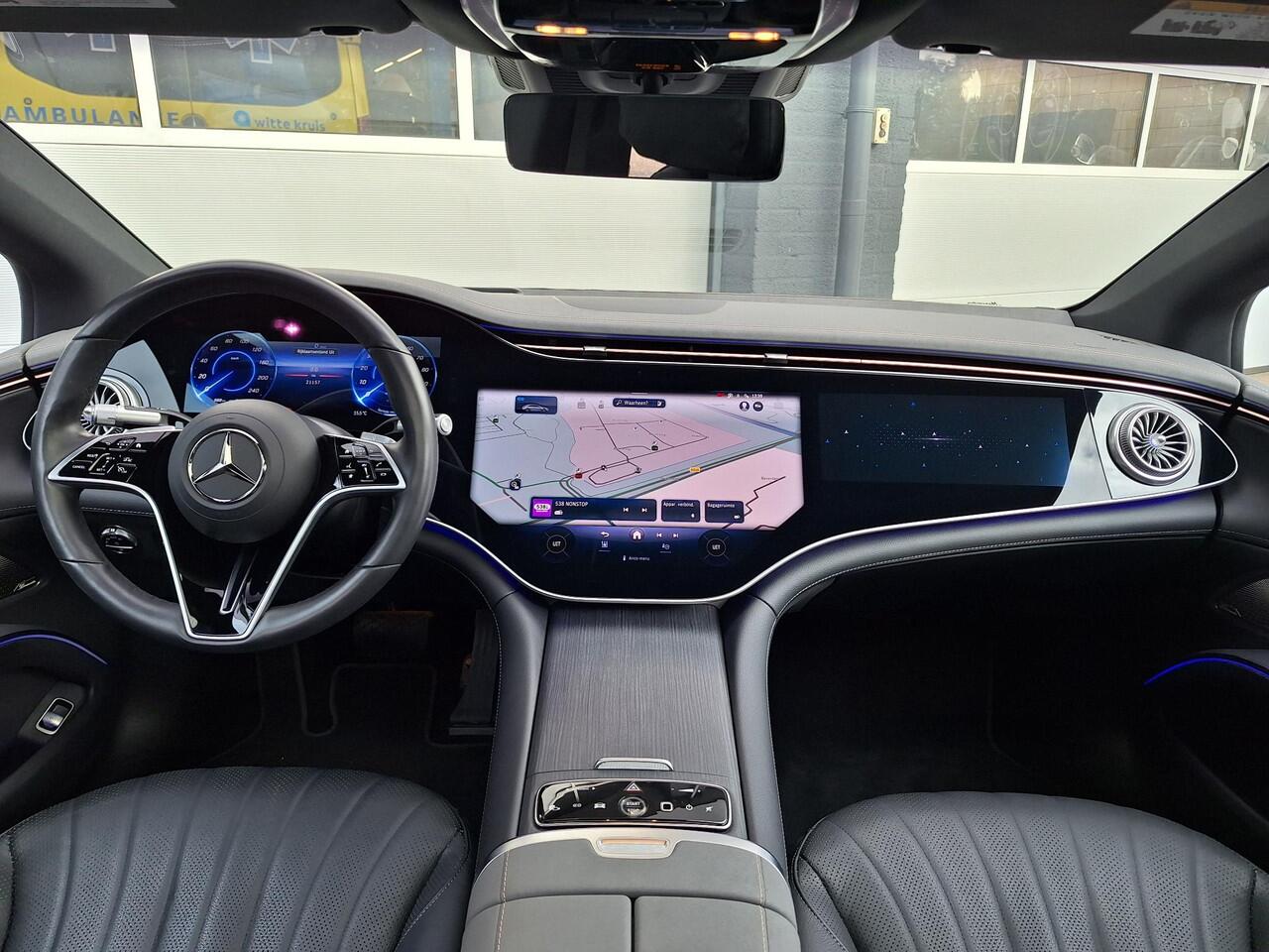 Mercedes-Benz EQS 450+ AMG Line | Panoramadak | Premium+ | MBUX Hyperscreen | Achterasbesturing | Massage stoelen| Night pakket | Burmester | Head-up Display | 360° Camera | Digital light | Memory pakket | Keyless-GO | Elektrische achterklep