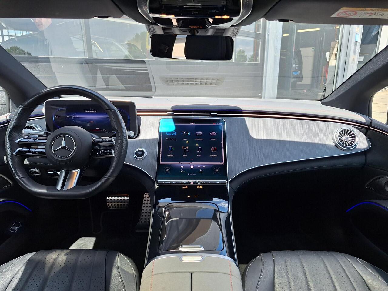 Mercedes-Benz EQS 450+ AMG Line 108 kWh | Panoramadak | Trekhaak | Burmester | 360° camera | Achterasbesturing | Memory pakket | HUD | DIGITAL LIGHT | Keyless-GO | Elektrische achterklep