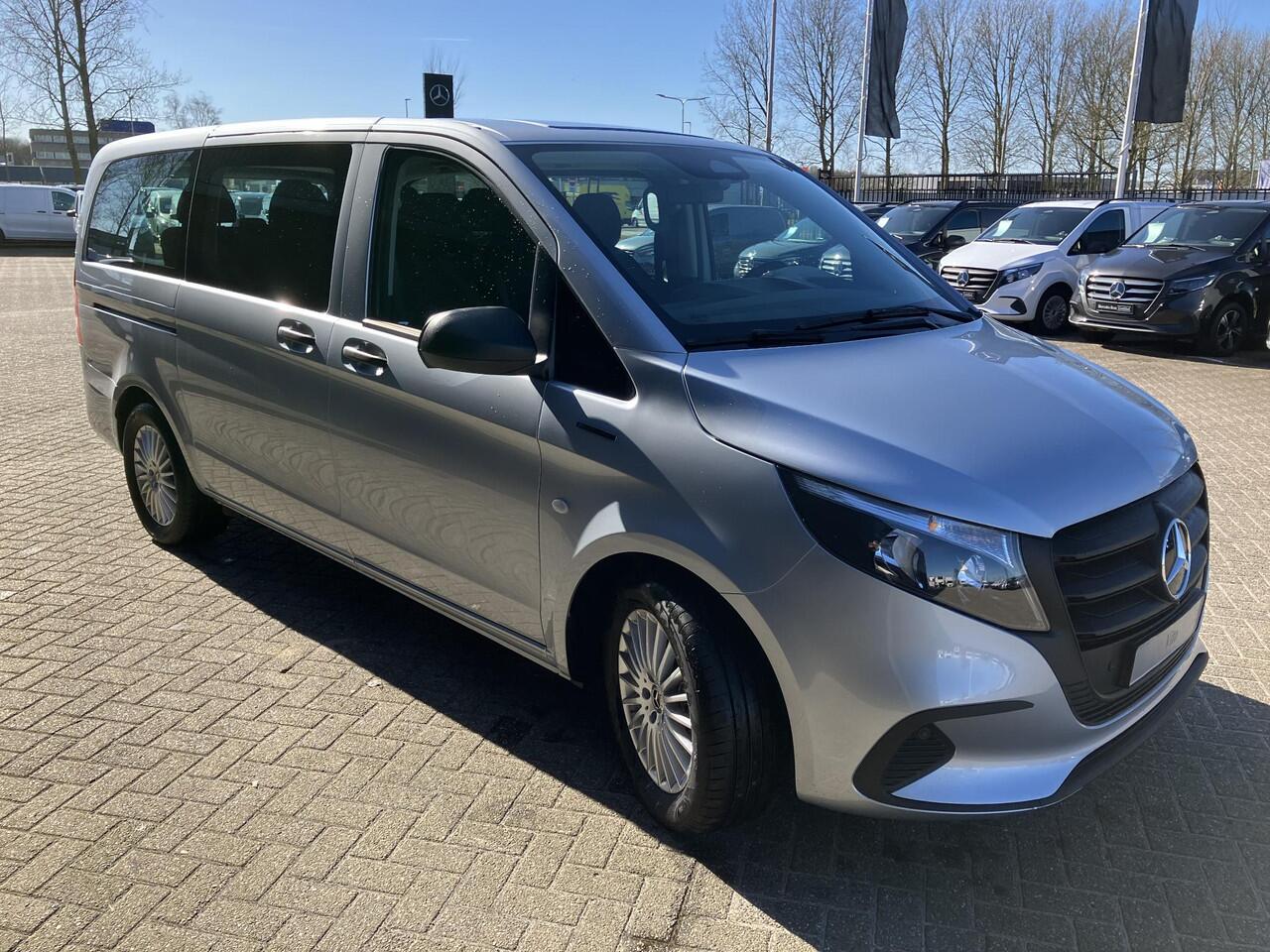 Mercedes-Benz EVITO TOURER 129 PRO L2 90 kWh | 9 Zitplaatsen | Snelladen 110 KWh | Achteruitrijcamera | Parkeerpakket | Comfortbestuurdersstoel | Dodehoekassistent | 360KM Range |