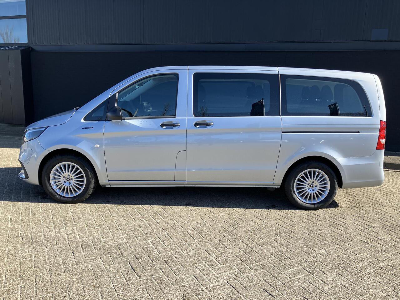 Mercedes-Benz EVITO TOURER 129 PRO L2 90 kWh | 9 Zitplaatsen | Snelladen 110 KWh | Achteruitrijcamera | Parkeerpakket | Comfortbestuurdersstoel | Dodehoekassistent | 360KM Range |