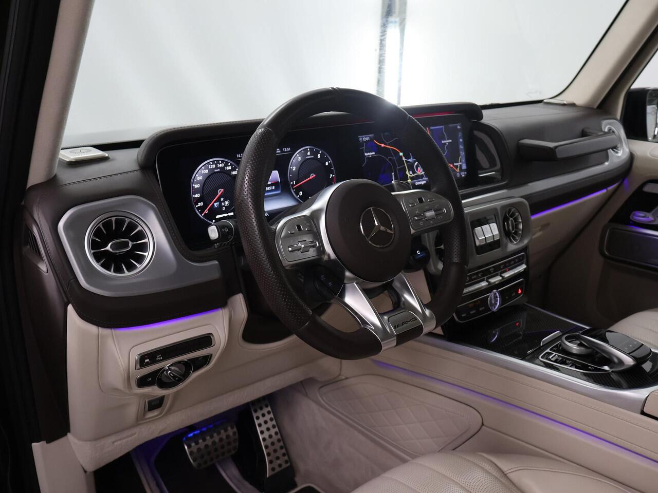 Mercedes-Benz G-KLASSE 63 | PPF | Blue eye laser systeem | Manufaktur Olijfgroen | Carbon | Superior interieur |