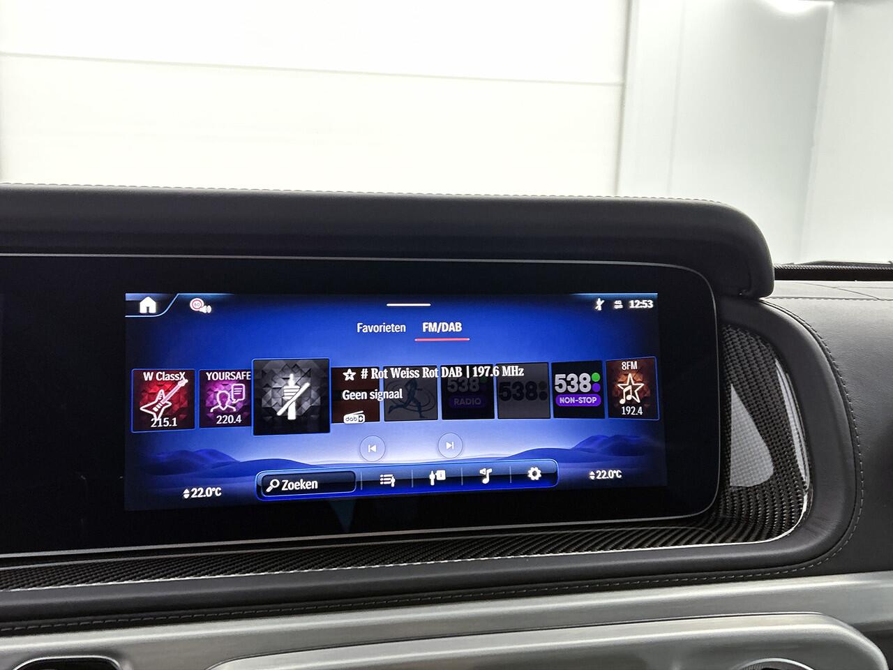 Mercedes-Benz G-KLASSE 580 met EQ-Technologie 116 kWh | AMG Line | SUPERIOR Line interieur | Warmtecomfortpakket | AMG sierelementen in carbon | Comfortpakket | Nightpakket | Treeplanken | MANUFAKTUR Schöckl designpakket |