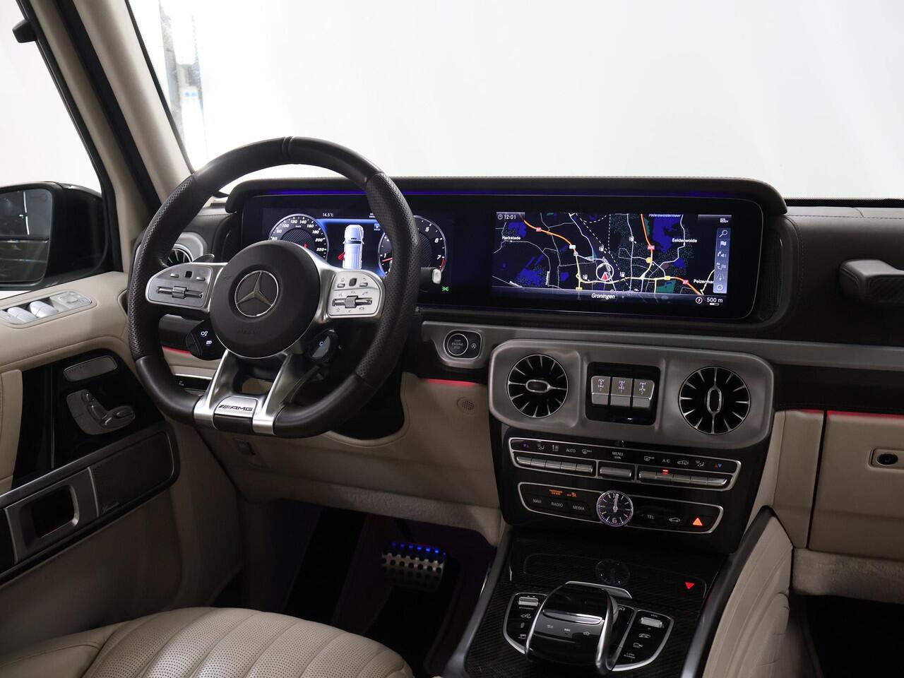 Mercedes-Benz G-KLASSE 63 | PPF | Blue eye laser systeem | Manufaktur Olijfgroen | Carbon | Superior interieur |