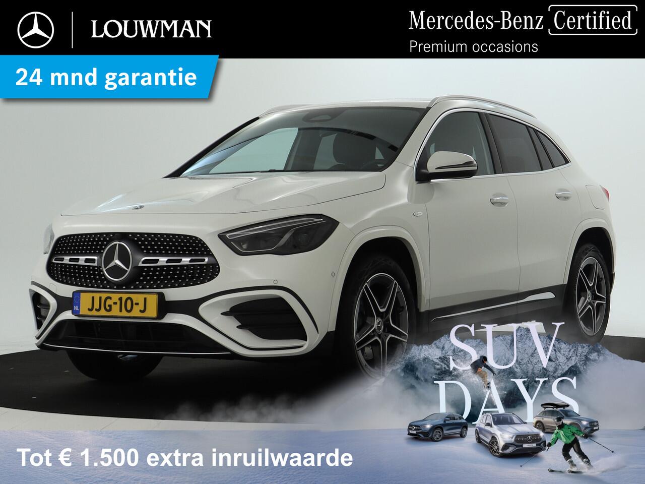 Mercedes-Benz GLA-KLASSE 250 e AMG Plug-In Hybride | AMG Line | MultiBeam Koplampen | Dodehoekassist | 11 kW LAden | Stuur en Stoelverwarming. Inclusief 24 maanden MB Certified garantie voor Europa.