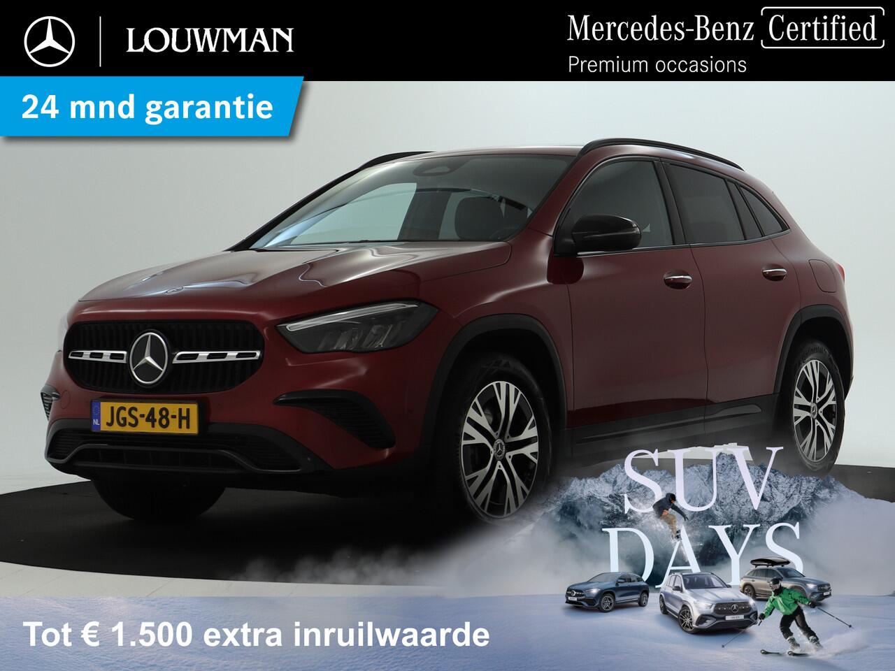 Mercedes-Benz GLA-KLASSE 250 e Plug-In Hybride | Trekhaak | Night Pakket | Sfeerverlichting | 11 kW Laden | Stuur en Stoelverwarming | Inclusief 24 maanden MB Certified garantie voor Europa.