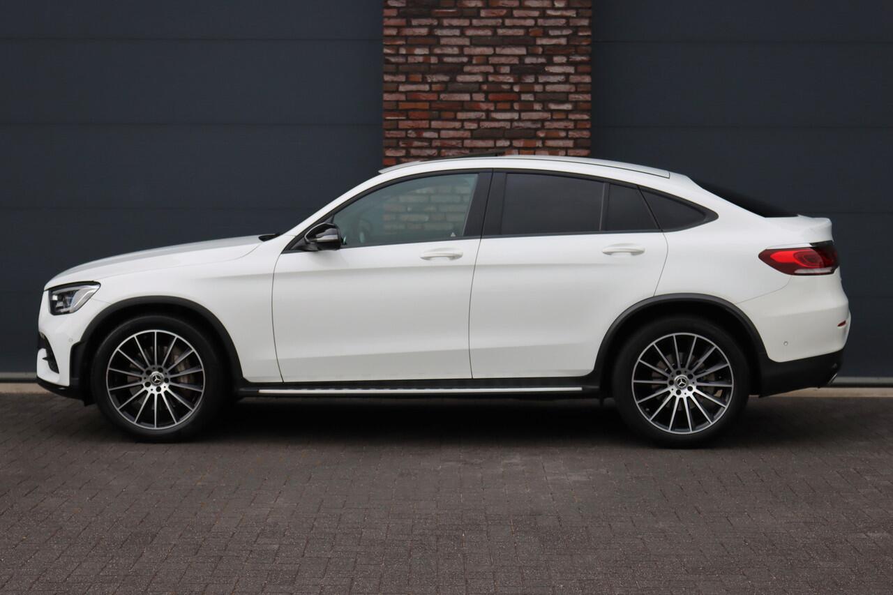 Mercedes-Benz GLC-KLASSE Coupé 300 4MATIC Premium+ AMG Line Aut9 | Schuifdak | Distronic+ | Trekhaak | Burmester | Memory | Surround Camera | Multibeam LED | Augmented Reality | Nightpakket |