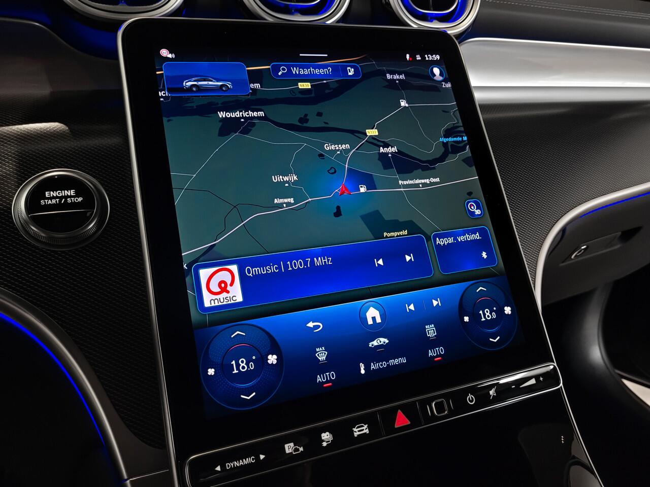 Mercedes-Benz GLC-KLASSE Coupé 300e 4-M AMG|Luchtvering|Achterassturing|ACC|Keyless|360|Mem|Burmester|Night|20"|Night|Trekhaak|Premium Plus