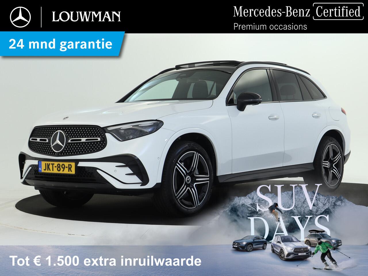 Mercedes-Benz GLC-KLASSE 300 e 4MATIC AMG P AMG Line Premium Plus | Alarm Klasse 3 | Trekhaak | Night Pakket | Distronic | Panorama Schuif-Kanteldak. Inclusief 24 maanden MB Certified garantie voor Europa.
