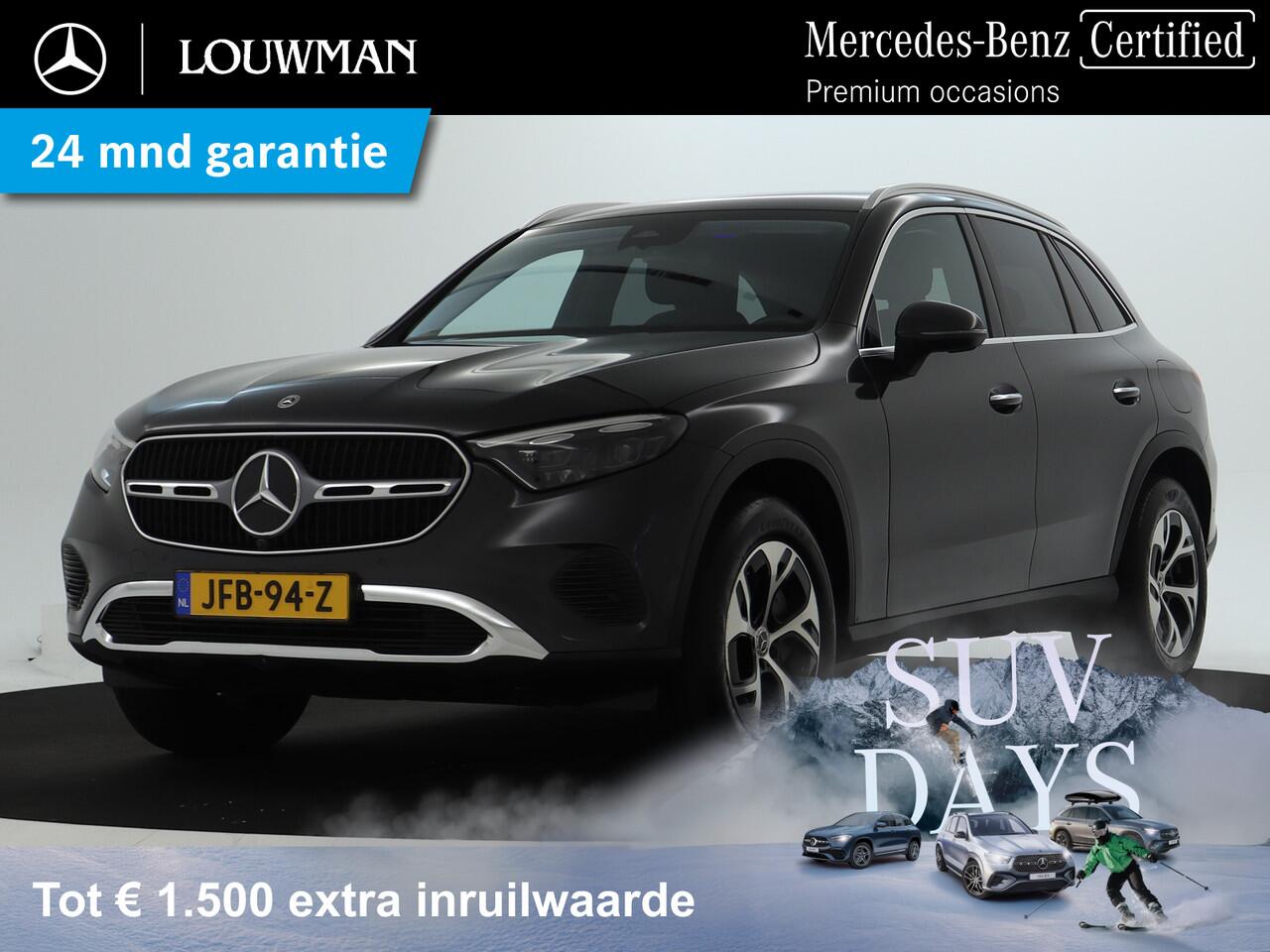 Mercedes-Benz GLC-KLASSE 300 e 4MATIC Plug-In Hybride | AVANTGARDE Advanced Plus | Trekhaak | Digital Koplampen | KEYLESS-GO Comfort-Pakket | Distronic | Memory Voorstoelen. Inclusief 24 maanden MB Certified garantie voor Europa.