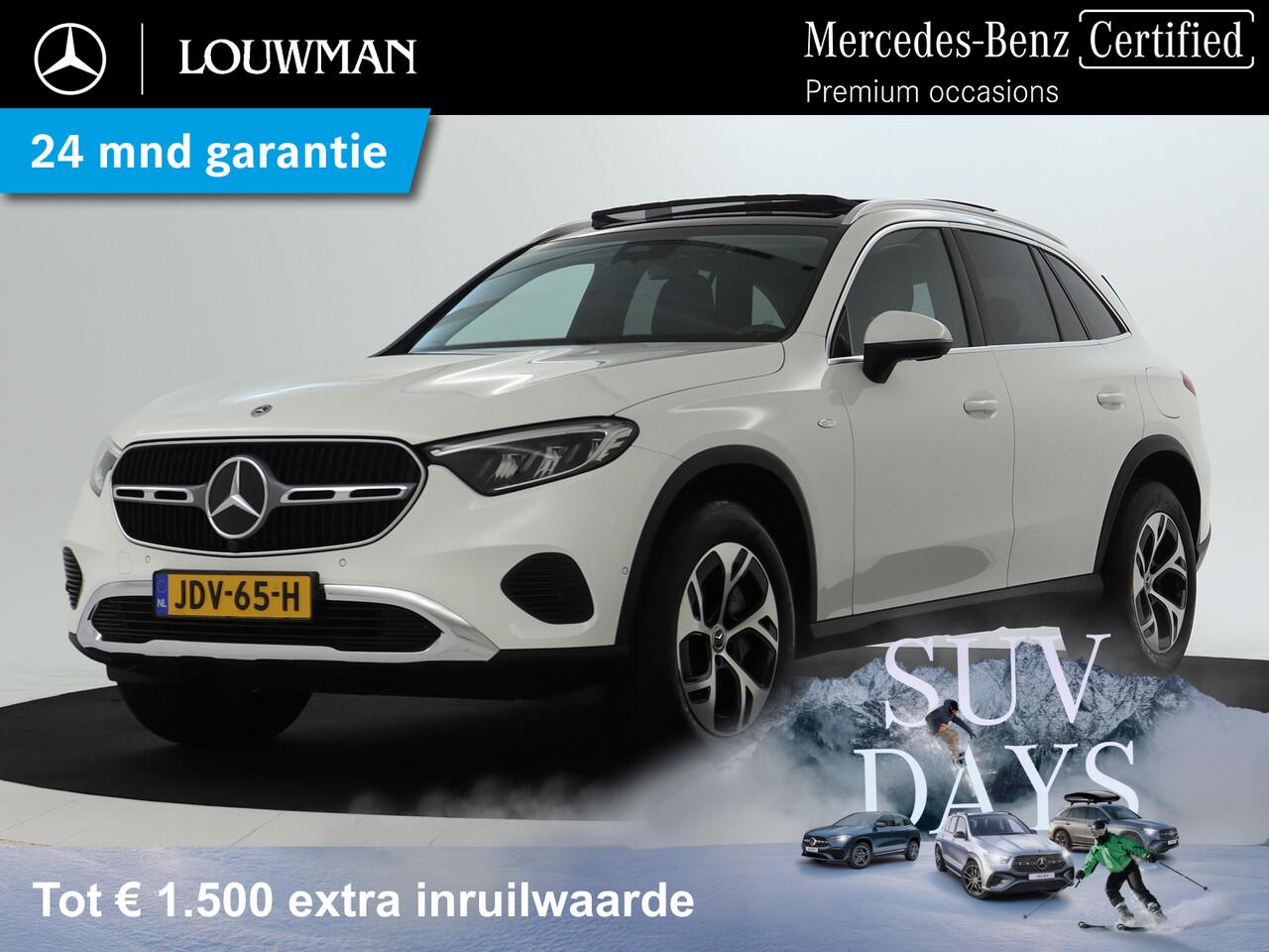 Mercedes-Benz GLC-KLASSE 300 e 4MATIC Plug-In Hybride Avantgarde Advanced Plus | Trekhaak Panorama Schuif-Kanteldak | Memory Pakket Voorstoelen | Stuur en Stoelverwarming. Inclusief 24 maanden MB Certified garantie voor Europa.