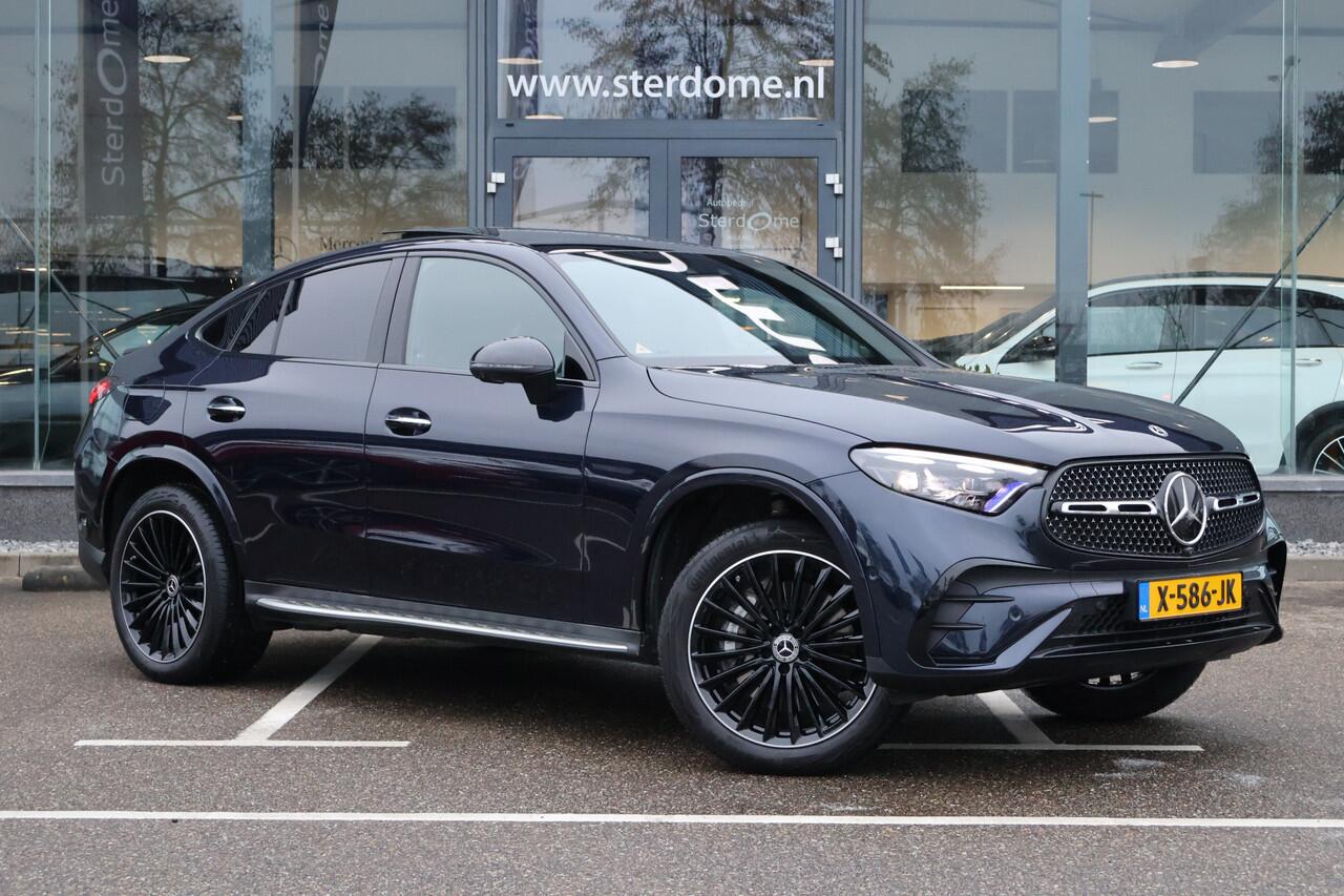 Mercedes-Benz GLC-KLASSE Coupé 300e 4MATIC AMG Line l Panoramadak l Niveau- regeling l KEYLESS GO l Rij-assistentie plus l Digital Light l Memory pakket l MBUX l 360 gr Camera l Trekhaak Wegklapbaar l DAB l Sfeerverlichting l Burmester l Night pakket l stoelverwarming V + A l