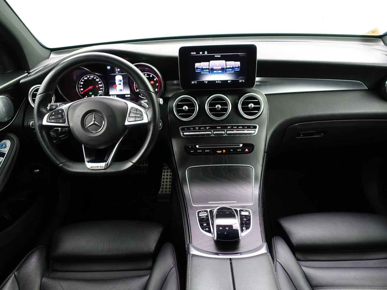 Mercedes-Benz GLC-KLASSE Coupé 250 4MATIC AMG Night Edition Premium Plus Aut- Schuifdak, Burmster, Memory, 360 camera, Treeplanken, Sfeerverlichting