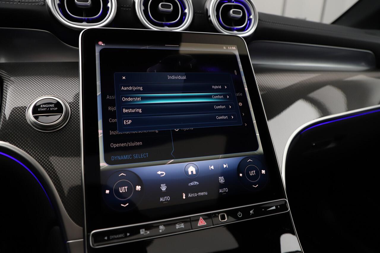 Mercedes-Benz GLC-KLASSE 400e AMG 4-Matic | 381PK | Massage | Achterasbesturing | Luchtvering | Head-up | Keyless-go | Burmester | Stoelkoeling | Trekhaak | 2024.