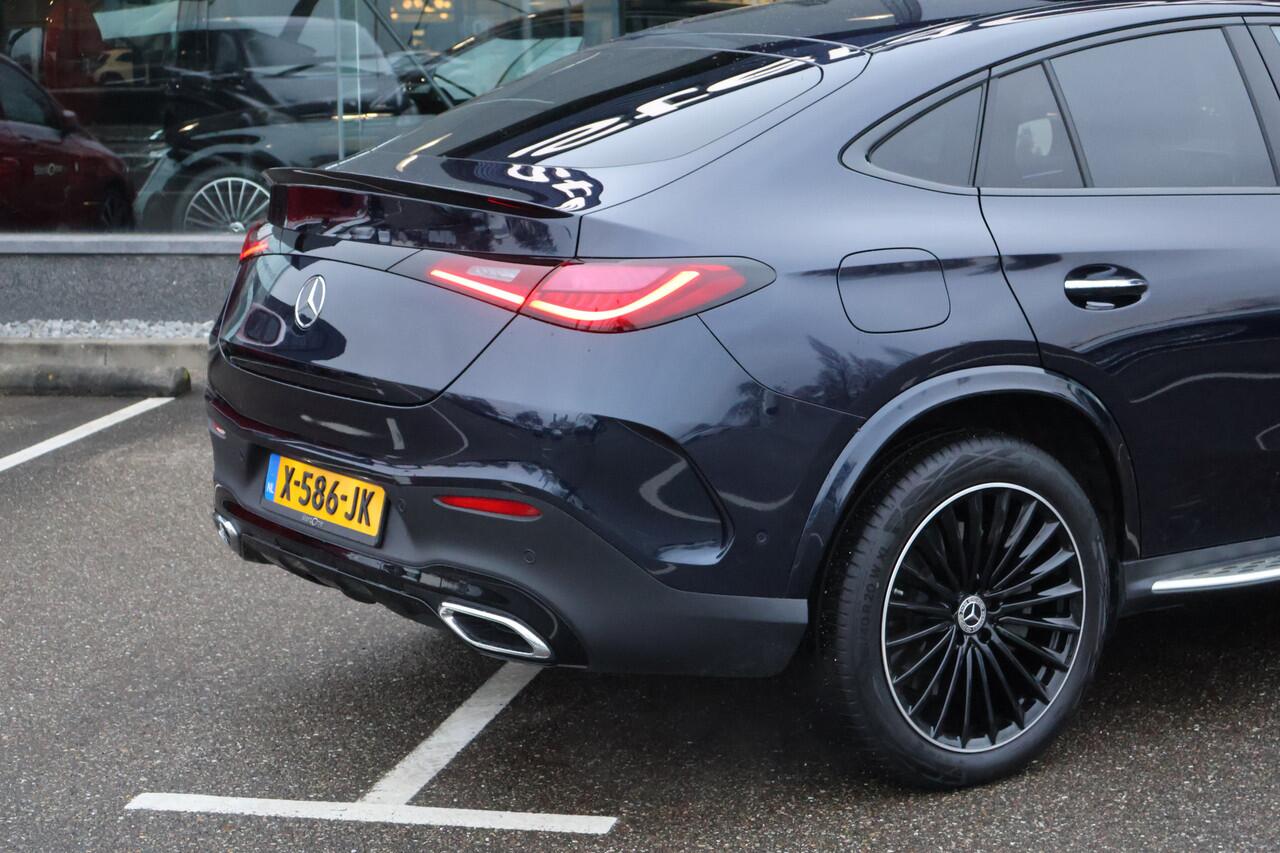 Mercedes-Benz GLC-KLASSE Coupé 300e 4MATIC AMG Line l Panoramadak l Niveau- regeling l KEYLESS GO l Rij-assistentie plus l Digital Light l Memory pakket l MBUX l 360 gr Camera l Trekhaak Wegklapbaar l DAB l Sfeerverlichting l Burmester l Night pakket l stoelverwarming V + A l