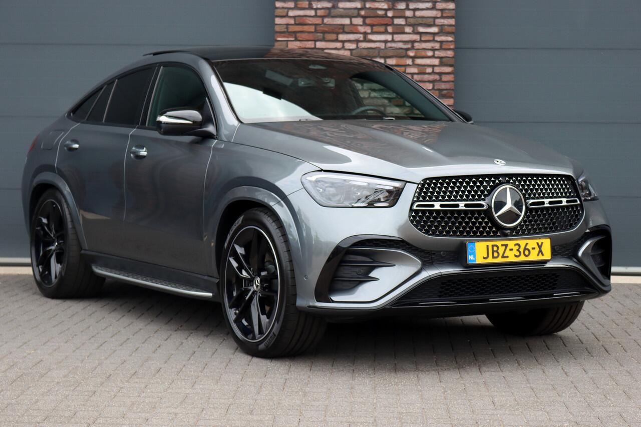 Mercedes-Benz GLE-KLASSE Coupé 350 de 4MATIC AMG Line Premium+ | Facelift | Luchtvering | Distronic | Panoramadak | Trekhaak | Memory | Nappa Leder | Burmester | Stoelventilatie | HUD | Surround Camera |