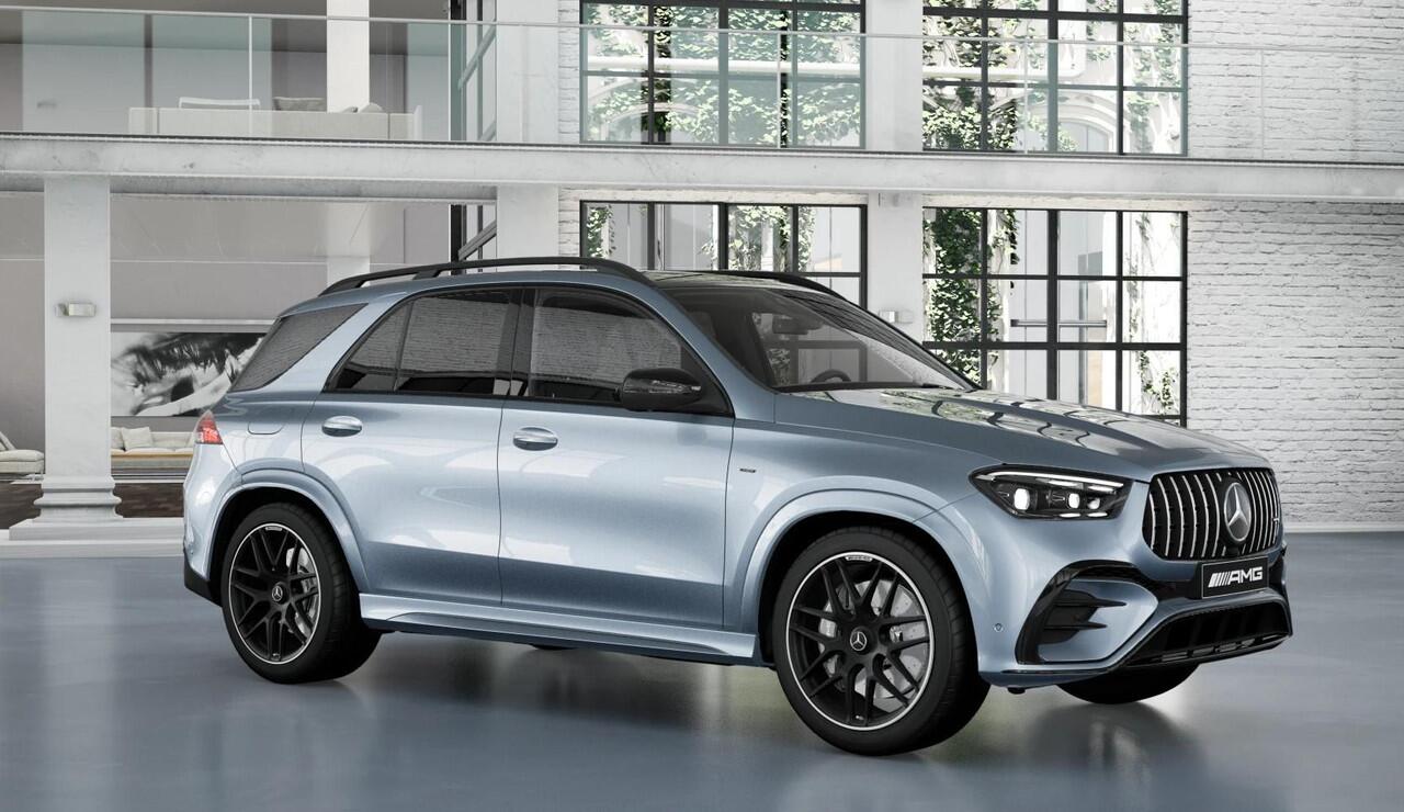 Mercedes-Benz GLE-KLASSE AMG 53 Hybrid 4MATIC+ Night Edition | Premium Plus | Panoramaschuifdak | Trekhaak | Treeplanken | 22" lichtmetalen velgen | AIRMATIC | Stoelventilatie |