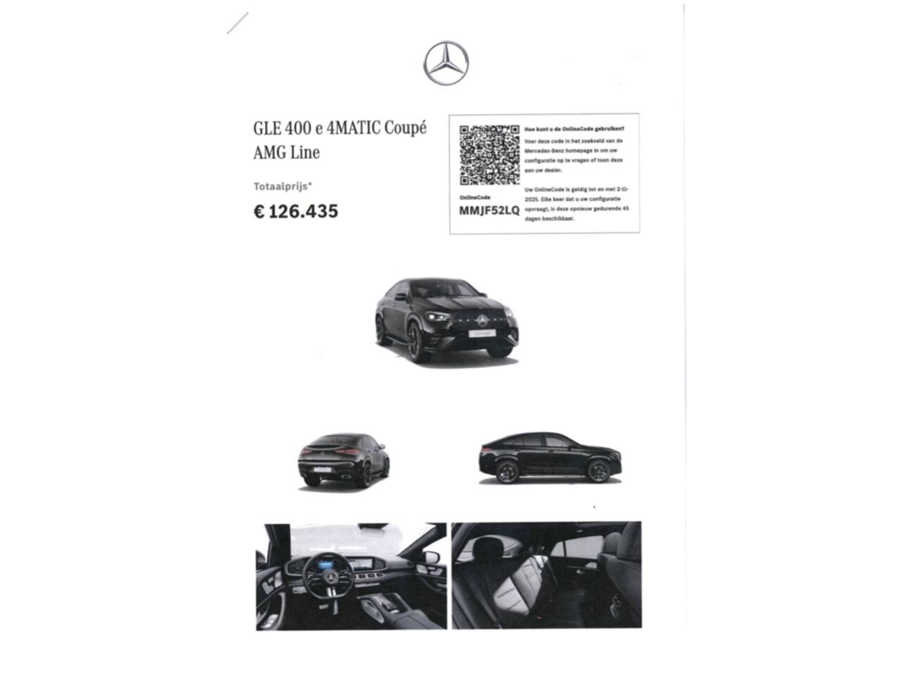 Mercedes-Benz GLE-KLASSE Coupé GLE 400 e 4MATIC AMG Line | NIGHT | Pano | Leder | trekhaak