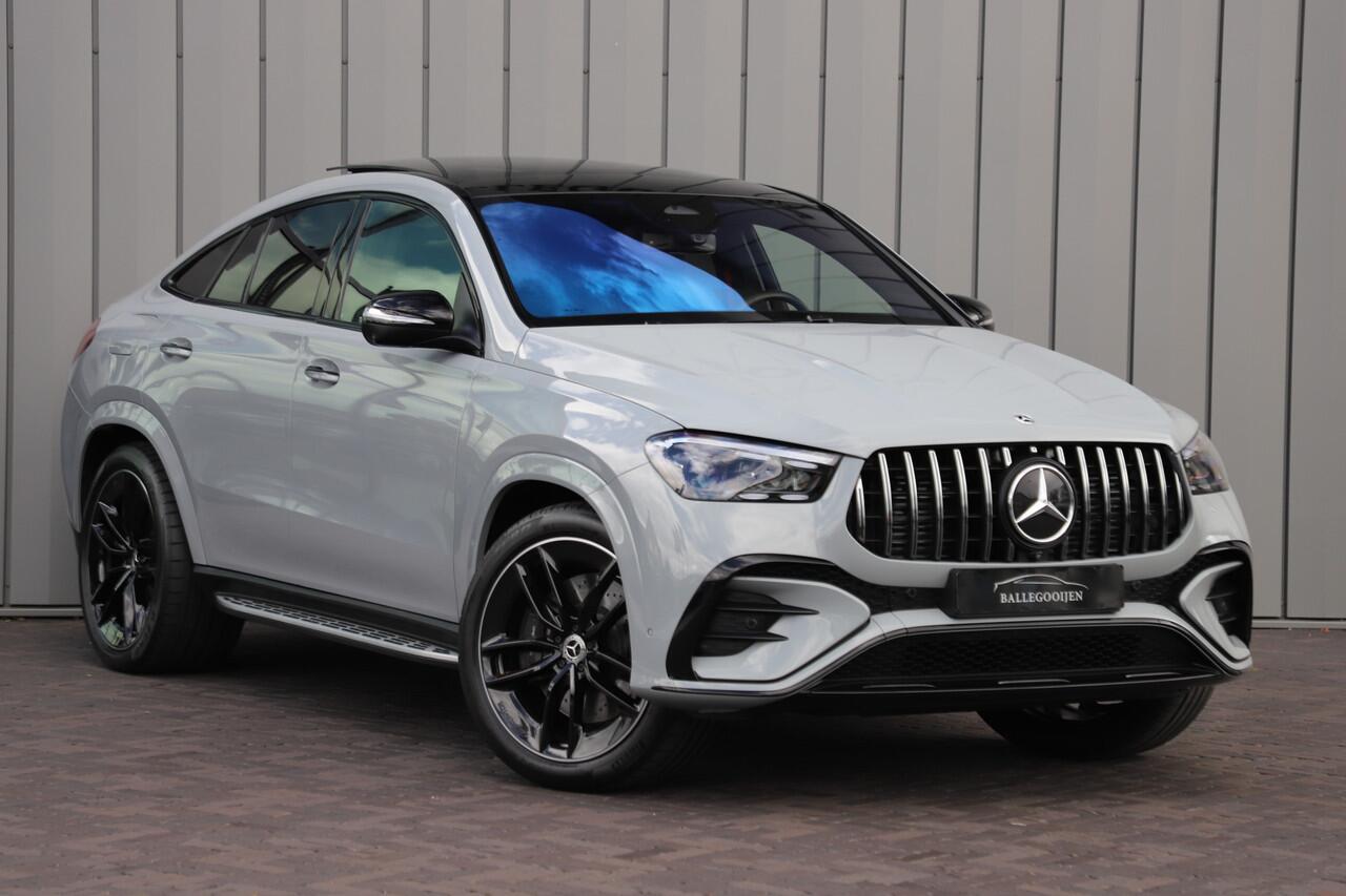 Mercedes-Benz GLE-KLASSE Coupé 400e AMG 4-Matic | 381PK | Luchtvering | Head-up | Carbon | Burmester | Distronic | Pano | Stoelkoeling | Stuurwielverw. | Air-balance | 2024.