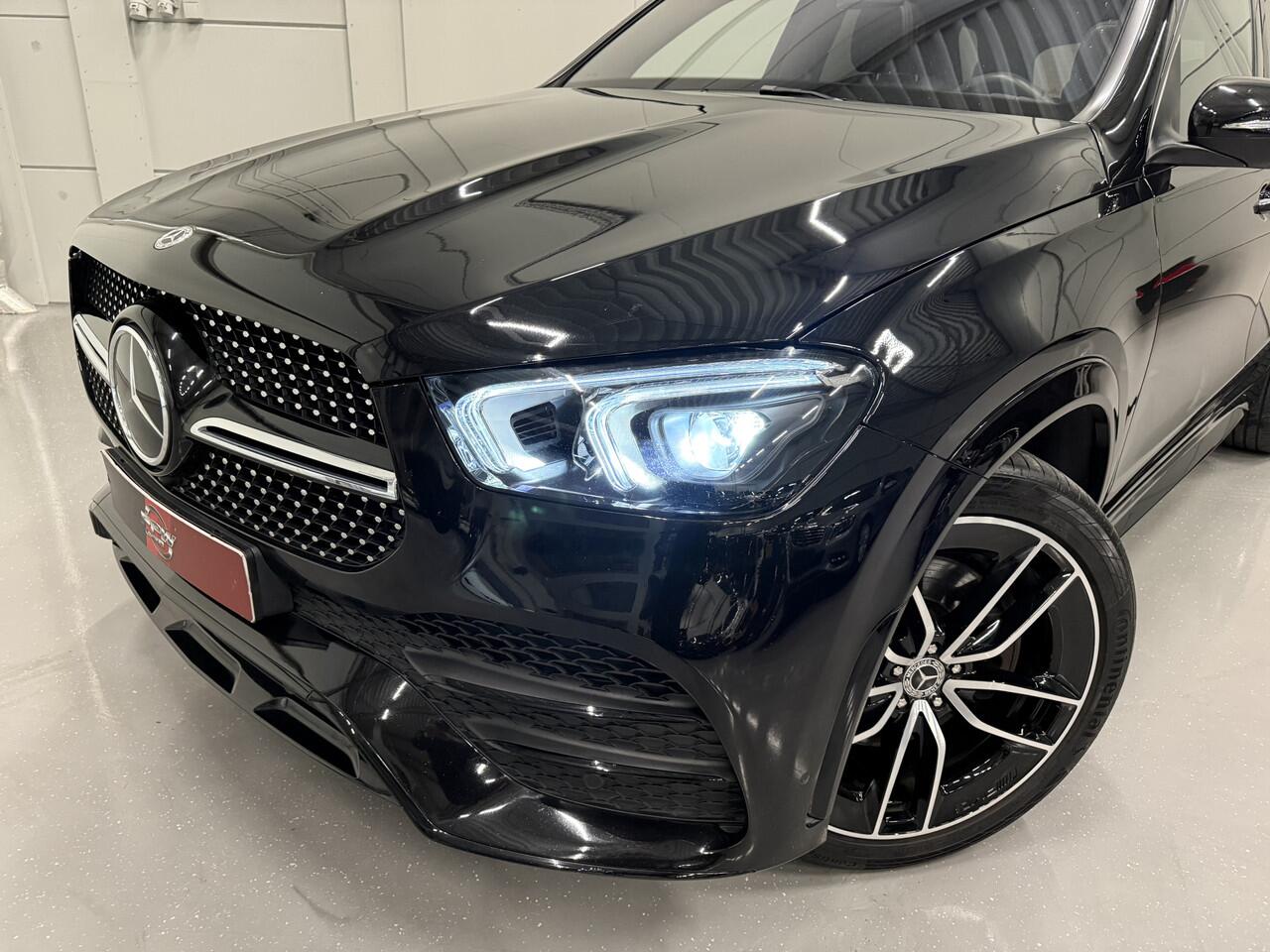 Mercedes-Benz GLE-KLASSE 350 e 4MATIC AMG PANO/LUCHTVERING/22"/BURMESTER/HEAD-UP/22"BREEDSET/SFEER/360CAMERA/NIGHT-PACK/ACC/DRIVING-ASSISTANCE/PANAMERICANA-GRILLE/OBSIDIANSCHWARZ METALLIC/1E EIGENAAR
