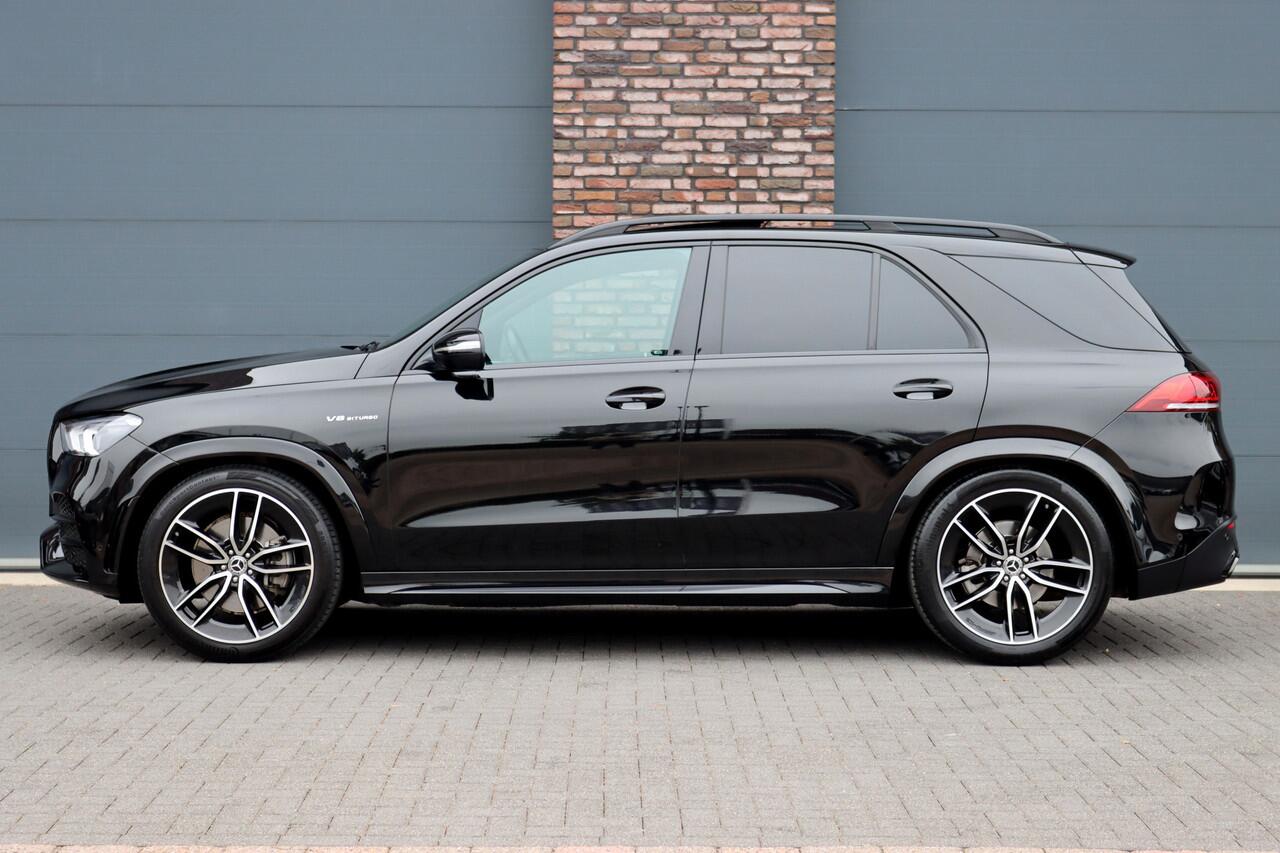 Mercedes-Benz GLE-KLASSE 580 V8 4MATIC AMG Line Aut9 | Luchtvering | Panoramadak | Surround Camera | Distronic+ | HUD | Night-pakket | Memory | Trekhaak | Nappa Leder |