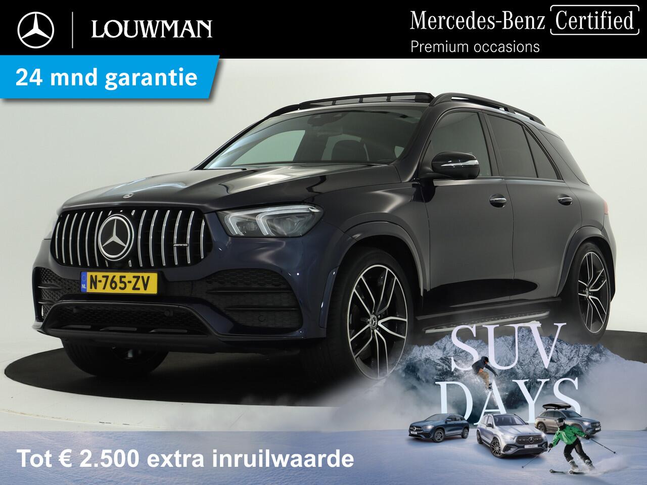 Mercedes-Benz GLE-KLASSE 450 4MATIC Premium Plus | AMG Styling | Nightpakket | AMG Diffuser | Panamera Grille | Burmester | Trekhaak | Sfeerverlichting Inclusief 24 maanden MB Certified garantie voor Europa.