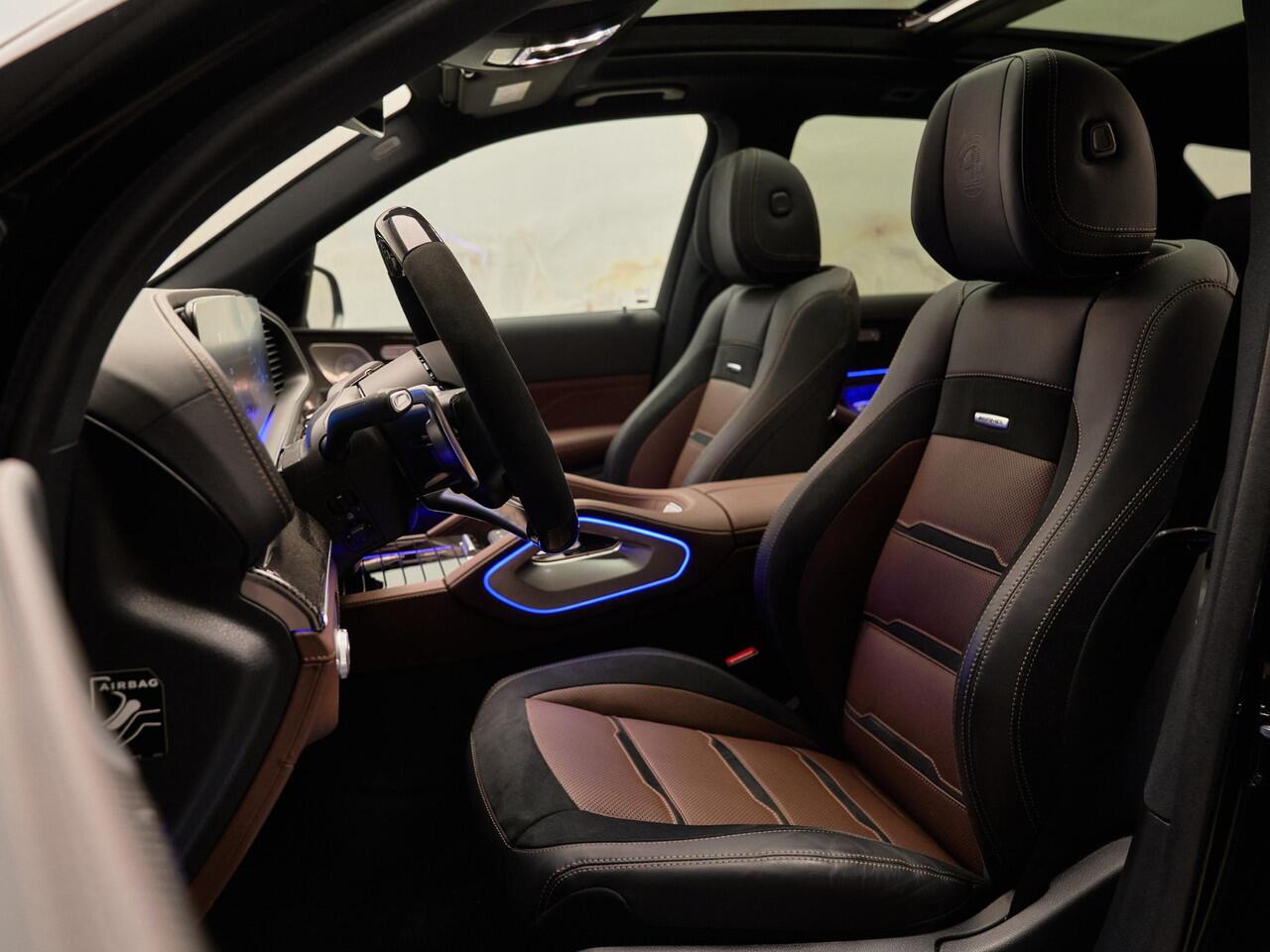 Mercedes-Benz GLE-KLASSE AMG 53 Hybrid 4Matic+, pano, 22", luchtv., Burmester, HUD, ACC, memory, 360 camera, keyless, privacy