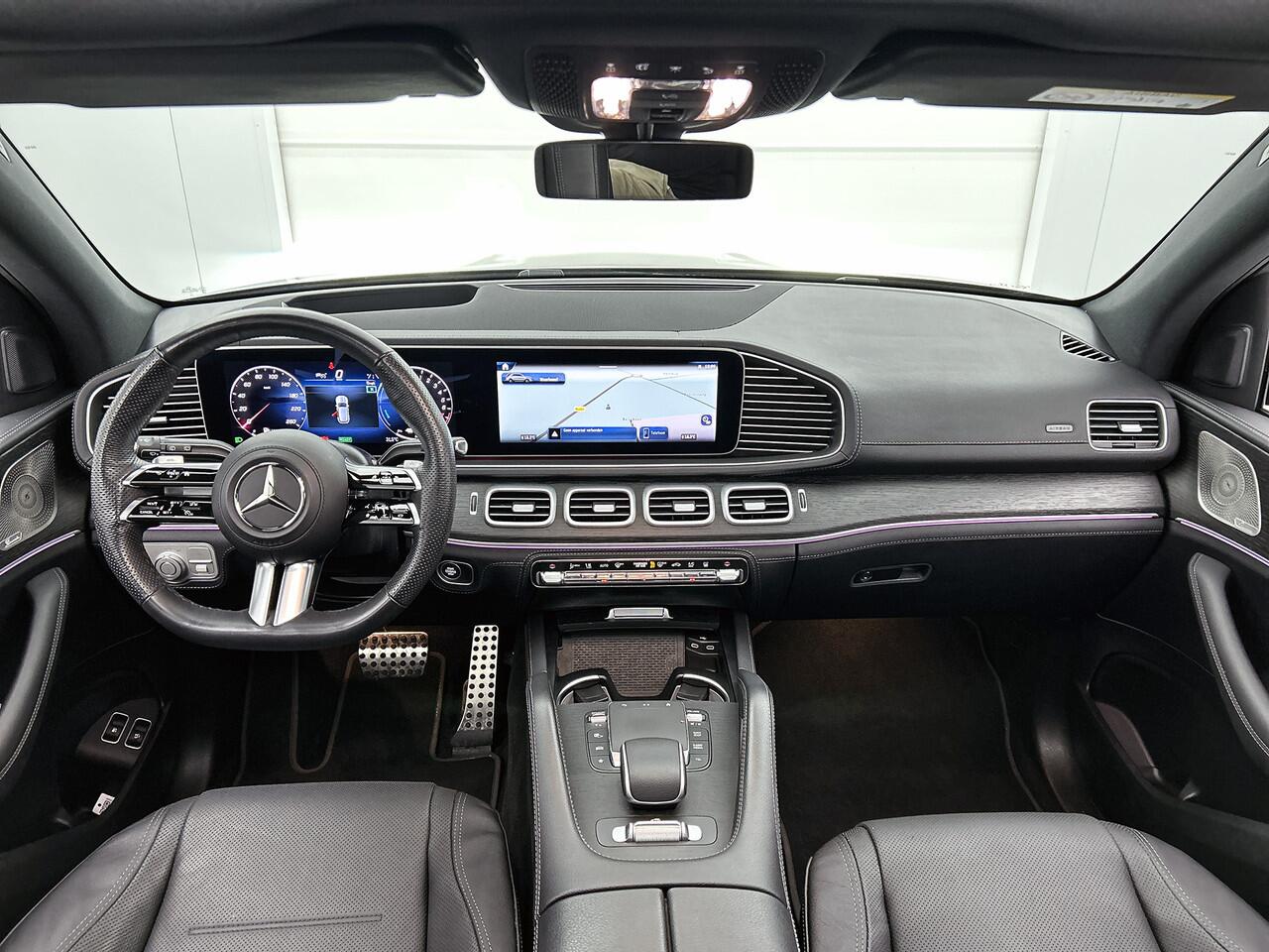 Mercedes-Benz GLE-KLASSE 400e 4MATIC AMG-line | Night pack | Trekhaak | Schuif-kanteldak | AIRMATIC | Burmester® 3D surround sound systeem | Leder | Adapt Cruise Control | 360gr Camera | Inclusief 24 maanden MB Certified garantie voor Europa.