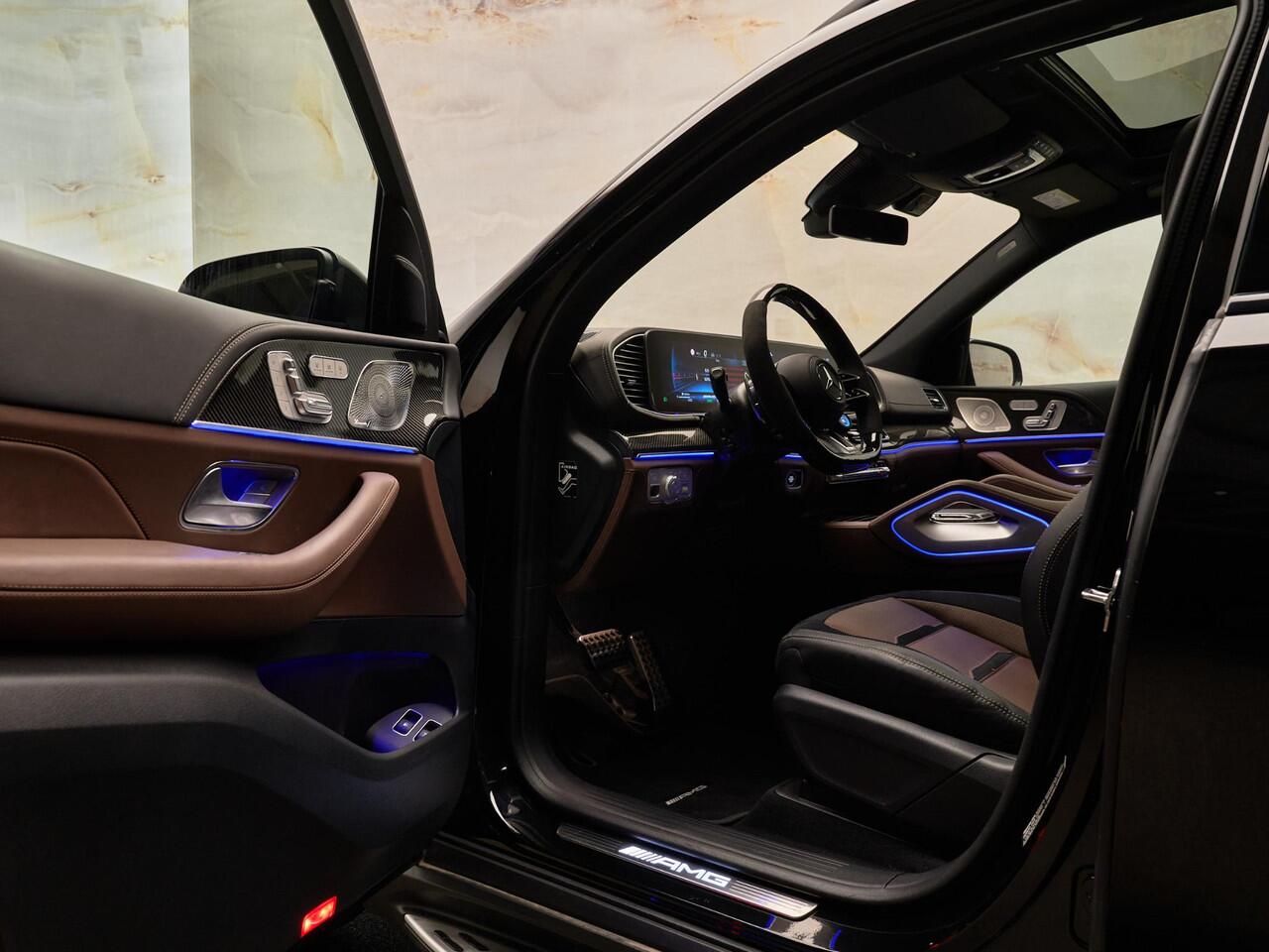Mercedes-Benz GLE-KLASSE AMG 53 Hybrid 4Matic+, pano, 22", luchtv., Burmester, HUD, ACC, memory, 360 camera, keyless, privacy