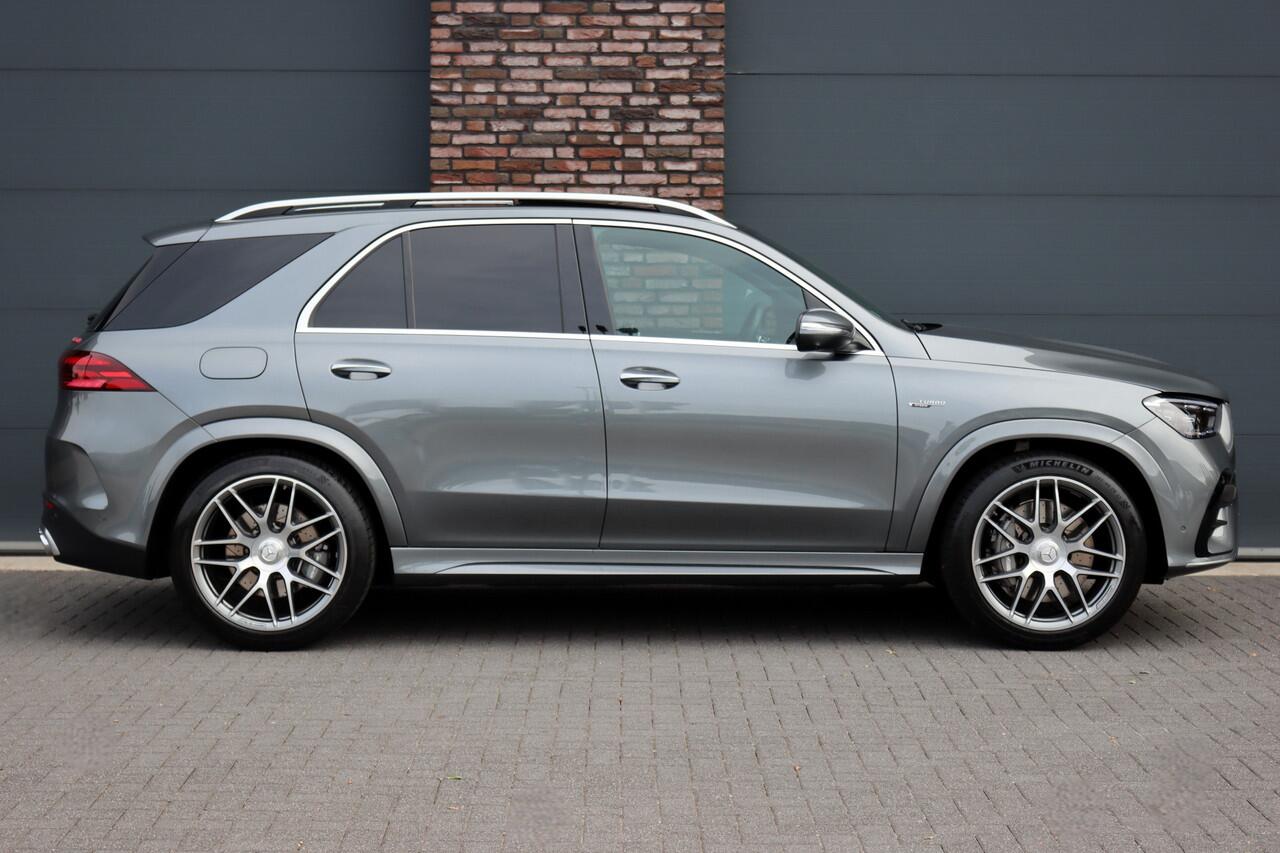 Mercedes-Benz GLE-KLASSE AMG 53 Hybrid 4MATIC+ | Luchtvering | Distronic | Memory | Trekhaak | Panoramadak | Burmester | Keyless Go | Schakelbare Uitlaat | Surround Camera |