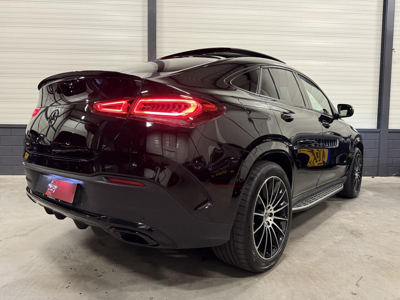 Mercedes-Benz GLE-KLASSE Coupé 350 e 4MATIC AMG PANO/LUCHTVERING/BURMESTER/TREKHAAK/HEAD-UP/ACC/CAMERA/MEMORY+MASSAGE/DISTRONIC/21"/BLACK STYLE/RECENT NOG GROTE OH BEURT GEHAD BIJ MERCEDES DEALER