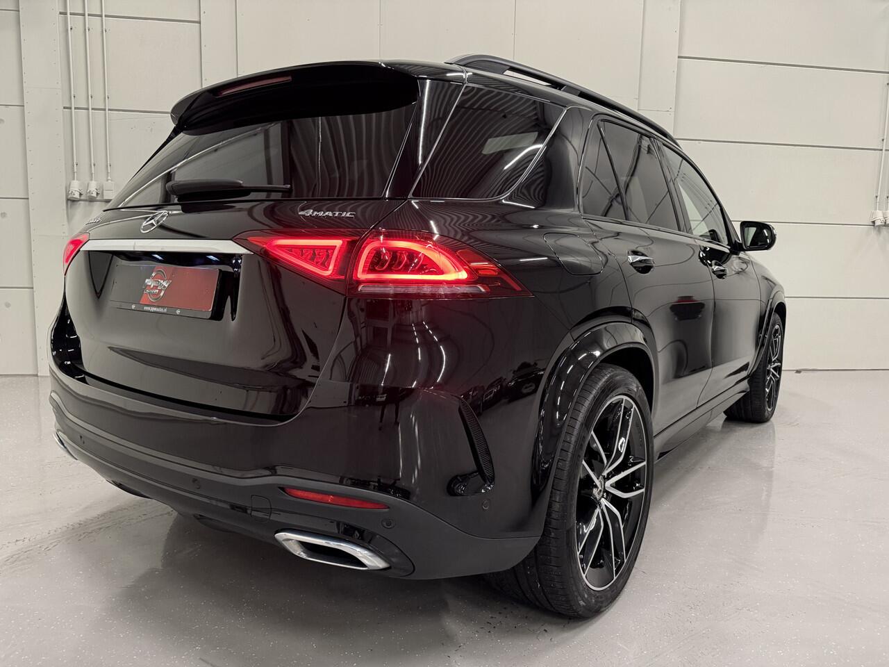 Mercedes-Benz GLE-KLASSE 350 e 4MATIC AMG PANO/LUCHTVERING/22"/BURMESTER/HEAD-UP/22"BREEDSET/SFEER/360CAMERA/NIGHT-PACK/ACC/DRIVING-ASSISTANCE/PANAMERICANA-GRILLE/OBSIDIANSCHWARZ METALLIC/1E EIGENAAR