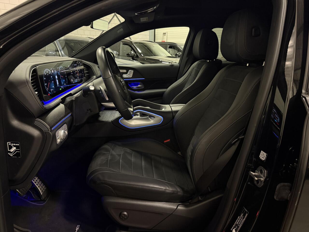 Mercedes-Benz GLE-KLASSE 350 e 4MATIC AMG PANO/LUCHTVERING/BURMESTER/TREKHAAK/HEAD-UP/ACC/CAMERA/MEMORY+MASSAGE/DISTRONIC/21"/BLACK STYLE/RECENT GROTE OH BEURT GEHAD BIJ MERCEDES DEALER