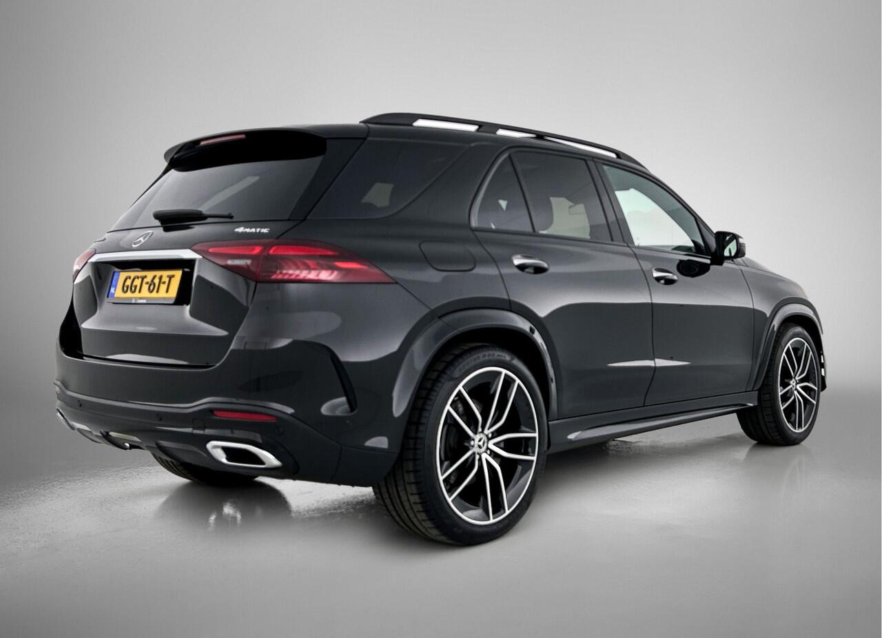 Mercedes-Benz GLE-KLASSE 400e 4MATIC AMG-line | Night pack | Trekhaak | Schuif-kanteldak | AIRMATIC | Burmester® 3D surround sound systeem | Leder | Adapt Cruise Control | 360gr Camera | Inclusief 24 maanden MB Certified garantie voor Europa.